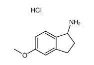 5-Methoxy-2,3-dihydro-1H-inden-1-amine hydrochloride Structure