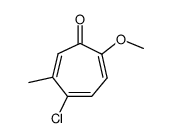 5-Chlor-2-methoxy-6-methyltropolon Structure