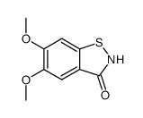 5,6-dimethoxy-1,2-benzisothiazol-3(2H)-one结构式