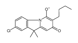 7-butyl-2-chloro-10,10-dimethyl-8-oxopyrido[1,2-a]indol-6-olate结构式