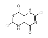 4,9-dichloro-3,5,8,10-tetrazabicyclo[4.4.0]deca-3,8,11-triene-2,7-dione结构式