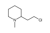 2-(2-chloroethyl)-1-methylpiperidine Structure