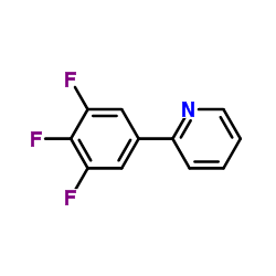 2-(3,4,5-Trifluorophenyl)pyridine结构式