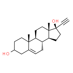 17-Ethinylandrost-5-ene-3,17-diol Structure