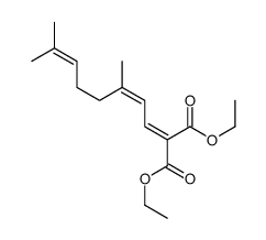 diethyl 2-(3,7-dimethylocta-2,6-dienylidene)propanedioate结构式