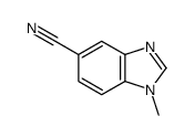 (9ci)-1-甲基-1H-苯并咪唑-5-甲腈结构式