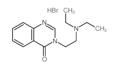 3-[2-(Diethylamino)ethyl]-4(3H)-quinazolinone dihydrobromide structure