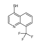 4-MERCAPTO-8-(TRIFLUOROMETHYL)QUINOLINE结构式