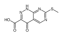 7-methylsulfanyl-4-oxo-1,4-dihydro-pyrimido[4,5-c]pyridazine-3-carboxylic acid Structure