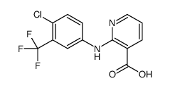 2-[4-chloro-3-(trifluoromethyl)anilino]pyridine-3-carboxylic acid Structure