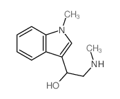 2-(methylamino)-1-(1-methylindol-3-yl)ethanol Structure