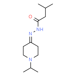 Butanoic acid, 3-methyl-, [1-(1-methylethyl)-4-piperidinylidene]hydrazide (9CI) Structure