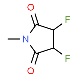 2,5-Pyrrolidinedione,3,4-difluoro-1-methyl-(9CI) structure