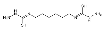 1-amino-3-[6-(aminocarbamothioylamino)hexyl]thiourea Structure