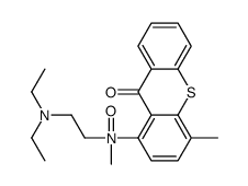 Thioxanthen-9-one, 1-((2-(diethylamino)ethyl)methylamino)-4-methyl-, N-oxide Structure