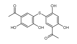 bis-(5-acetyl-2,4-dihydroxy-phenyl)-sulfide结构式