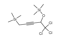 trimethyl(5,5,5-trichloro-4-((trimethylsilyl)oxy)pent-2-yn-1-yl)silane结构式