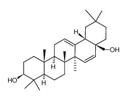 Oleana-12,15-diene-3β,28-diol Structure