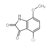 4-Chloro-7-methoxyisatin Structure