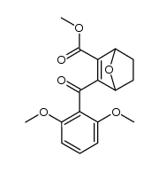 2-(2,6-dimethoxybenzoyl)-3-methoxycarbonyl-7-oxabicyclo[2.2.1]hept-2-ene结构式