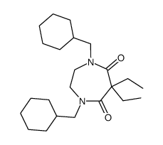 1,4-Bis-cyclohexylmethyl-6,6-diethyl-[1,4]diazepane-5,7-dione结构式