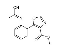 methyl 5-(2-acetamidophenyl)-1,3-oxazole-4-carboxylate Structure