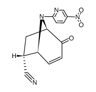 (1R,5S,6S)-8-(5-Nitro-pyridin-2-yl)-2-oxo-8-aza-bicyclo[3.2.1]oct-3-ene-6-carbonitrile Structure