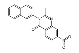 2-methyl-3-naphthalen-2-yl-7-nitroquinazolin-4-one Structure