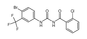 1-[3-(trifluoromethyl)-4-bromophenyl]-3-(2-chlorobenzoyl)urea Structure