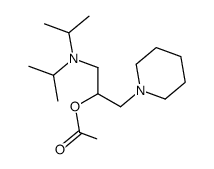 2-acetoxy-1-diisopropylamino-3-piperidin-1-yl-propane结构式