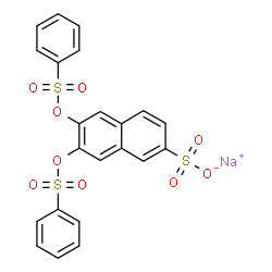 sodium 6,7-bis[(phenylsulphonyl)oxy]naphthalene-2-sulphonate Structure