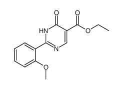 2-(2-methoxy-phenyl)-6-oxo-1,6-dihydro-pyrimidine-5-carboxylic acid ethyl ester Structure