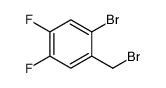 1-Bromo-2-(bromomethyl)-4,5-difluorobenzene, alpha,2-Dibromo-4,5-difluorotoluene Structure