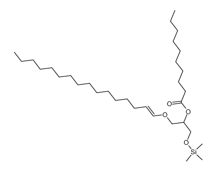 1-(hexadec-1-en-1-yloxy)-3-((trimethylsilyl)oxy)propan-2-yl decanoate Structure