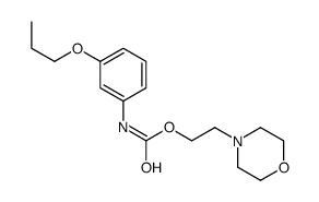 2-morpholin-4-ylethyl N-(3-propoxyphenyl)carbamate Structure