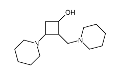 3-piperidin-1-yl-2-(piperidin-1-ylmethyl)cyclobutan-1-ol Structure