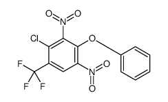 4-chloro-1,3-dinitro-2-phenoxy-5-(trifluoromethyl)benzene Structure