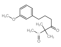 6-(3-methoxyphenyl)-2-methyl-2-methylsulfinyl-hexan-3-one Structure