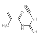 2-Propenamide, N-[(cyanoamino)iminomethyl]-2-methyl-结构式