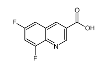 6,8-Difluoro-3-quinolinecarboxylic acid Structure