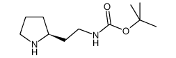 Carbamic acid, [2-(2S)-2-pyrrolidinylethyl]-, 1,1-dimethylethyl ester (9CI) structure