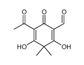 3-acetyl-5-formylfilicinic acid Structure