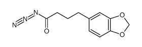 4-(benzo[d][1,3]dioxol-5-yl)butanoyl azide结构式