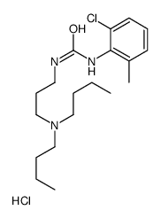 1-(2-Chloro-6-methylphenyl)-3-[3-(dibutylamino)propyl]urea hydroc hloride (1:1) Structure