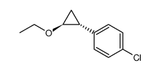 1-chloro-4-((1R,2S)-2-ethoxycyclopropyl)benzene结构式