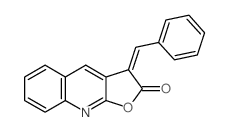 Furo[2,3-b]quinolin-2(3H)-one, 3-(phenylmethylene)-结构式