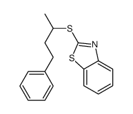 2-(4-phenylbutan-2-ylsulfanyl)-1,3-benzothiazole结构式