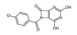 7-(4-chlorobenzoyl)-2,4,7-triazabicyclo[4.2.0]oct-1(6)-ene-3,5,8-trione Structure