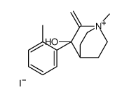 1-methyl-2-methylidene-3-(2-methylphenyl)-1-azoniabicyclo[2.2.2]octan-3-ol,iodide结构式