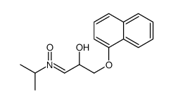 2-hydroxy-3-naphthalen-1-yloxy-N-propan-2-ylpropan-1-imine oxide结构式